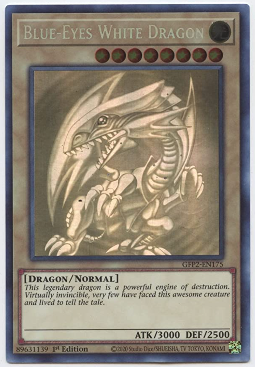 Yu-Gi-Oh! -Blue-Eyes White Dragon - GFP2-EN175 - Ghost Rare Yu-Gi-Oh! -Blue-Eyes White Dragon - GFP2-EN175 - Ghost Rare