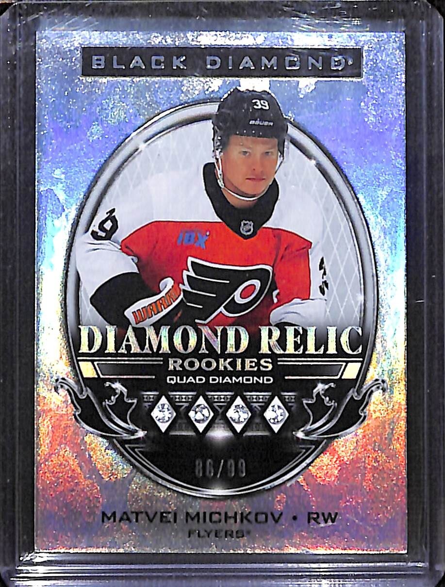 2024-25 UD Black Diamond Diamond Relic Rookies Quad Diamond