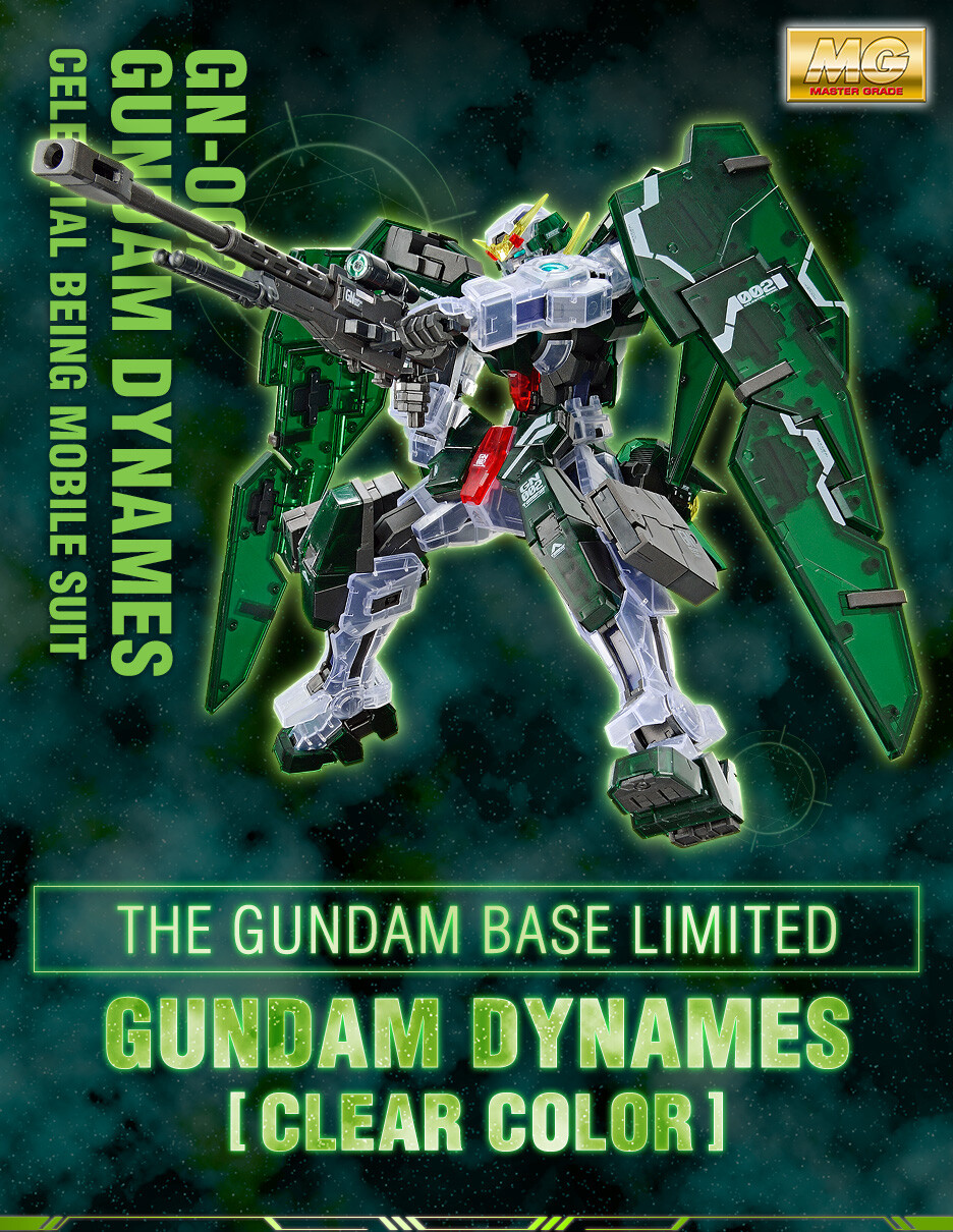 ロボット MG GUNDAM DYNAMIS (CLEAR COLOR) MG 1/100 Gundam Base Limited Gundam Dynames [Clear Color] – Side