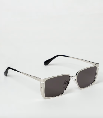 Pre-owned Off-white Oeri121s24met0017207 Yoder Silver Sunglasses In Gray