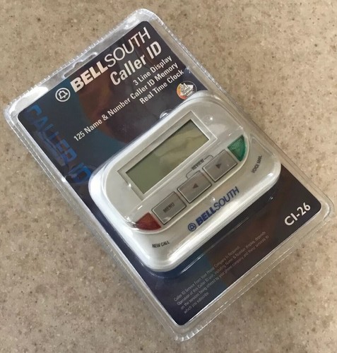 NEW Bellsouth CI-26 Caller ID System 3 Line Display New Call LED 125 Name Memory