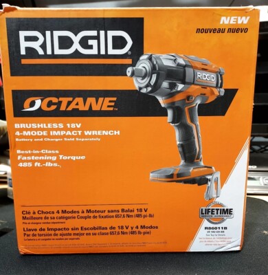 Ridgid R86011B 18V Octane Brushless 4-Mode 1/2'' Impact Wrench **Open-Box**