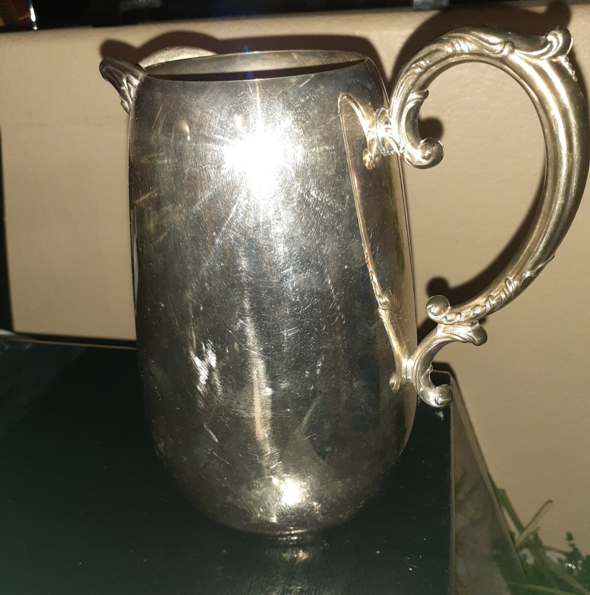WM Rogers Silverplate Water Pitcher With Ice Lip 917 | eBay