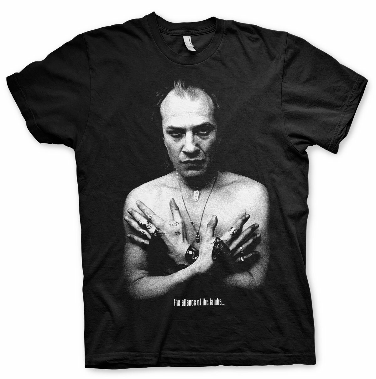 The Silence of the Lambs× weber] T shirt (blac