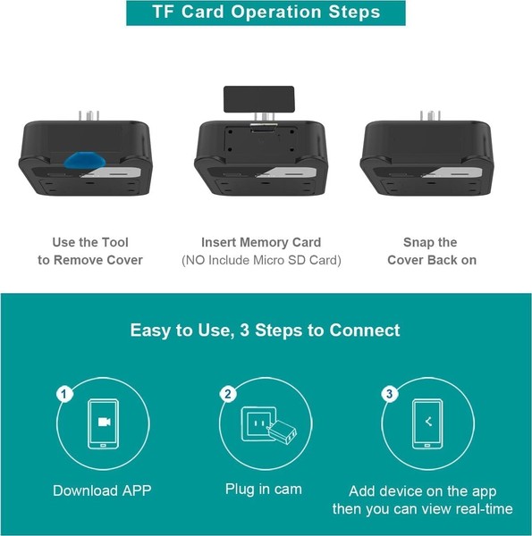 CAMDUCK Hidden Camera Charger | Nanny Cam | Spy Camera |2K HD Wall Outlet Hidden - Image 8