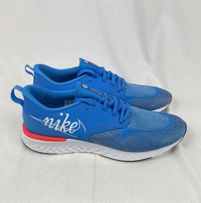 Nike Odyssey React 2 Flyknit Light Blue Running BV5730-400 Mens Size 14 NEW