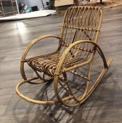 Victorian Child/'s Children/'s Wicker Rattan Antique Rocking Chair Rocker Very Nice Condition Circa 1900