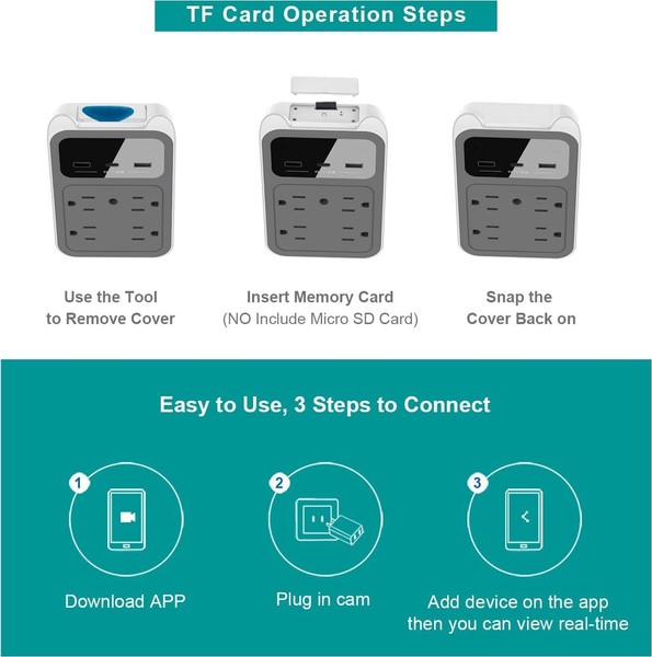 Spy Camera Charger| Hidden Camera Charger | Nanny Cam | 2K HD Wall Outlet Hid... - Image 7