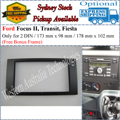 Fascia Fits Ford Focus II, C-Max, S-Max, Fusion, Transit, Fiesta, Galaxy 2 DIN-