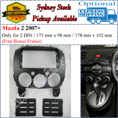 Fascia facia Fits Mazda 2 Neo 2007 2014 Double Two 2 DIN Dash Kit