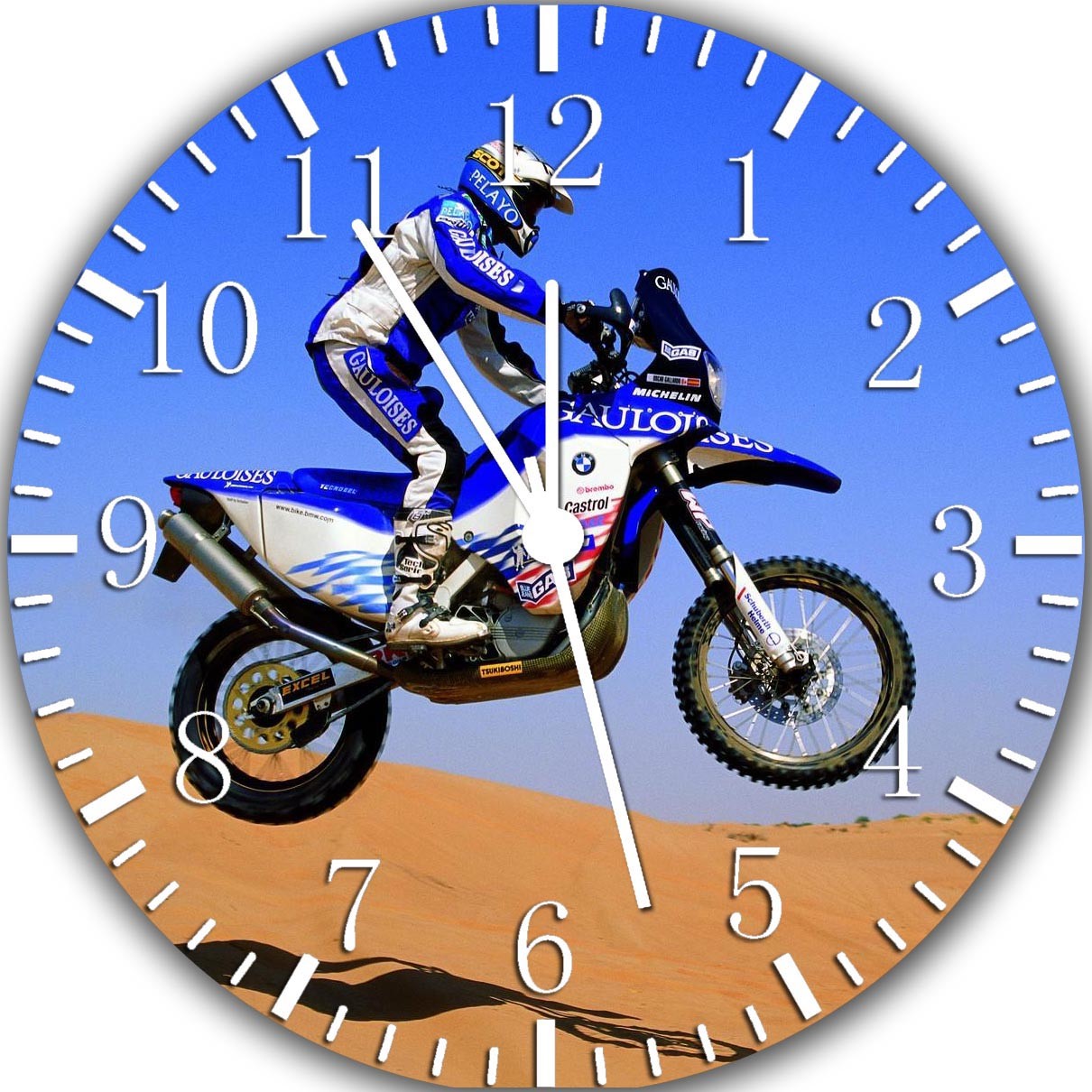 【掛け時計】UNDERPASS HANG CLOCK Motor Cross Frameless Borderless Wall Clock Nice For Gifts
