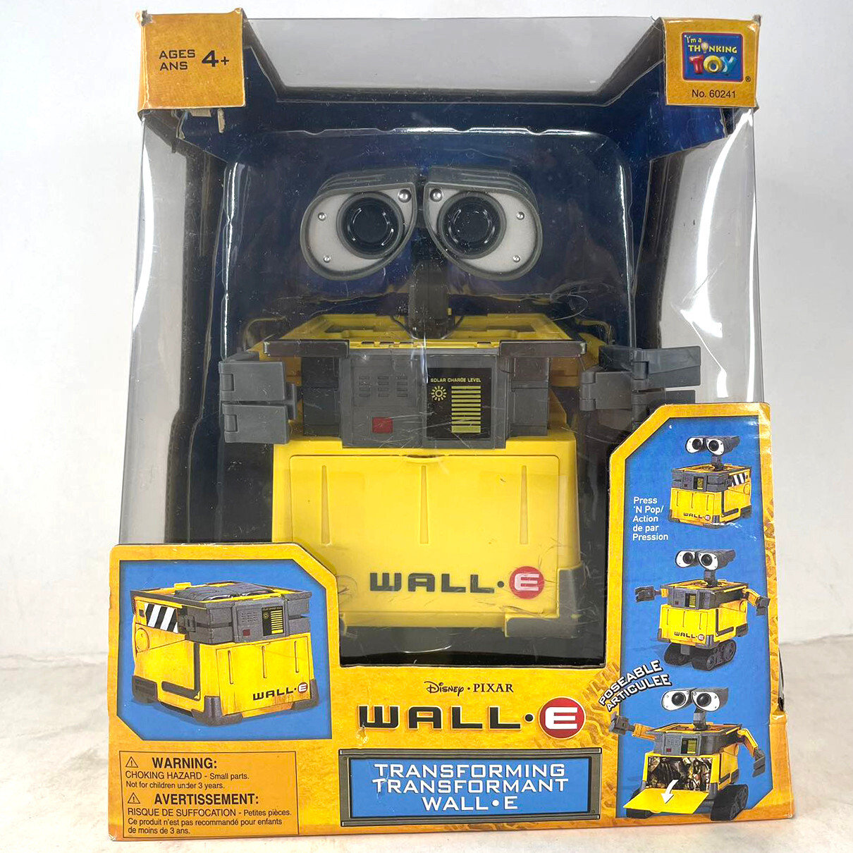 Disney Pixar Wall-E Thinkway Toys Transforming Robot Figure