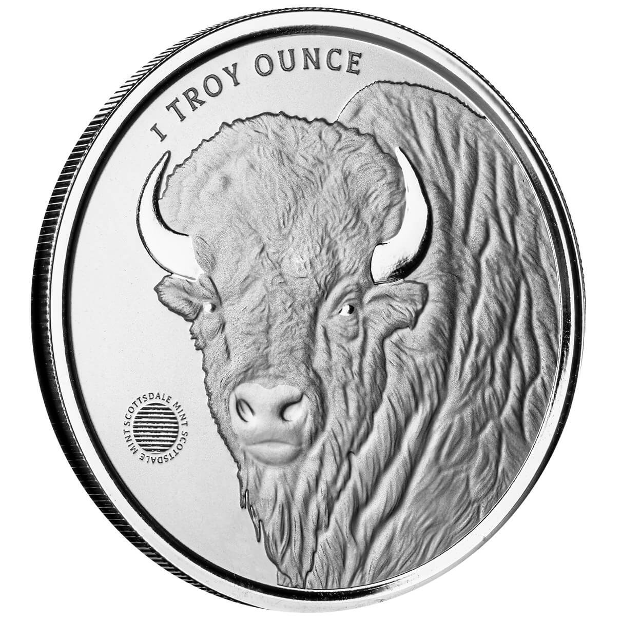 2024 BUFFALO GIRL🔥1 oz 999  Fine Silver Round BU Scottsdale in CAPSULE