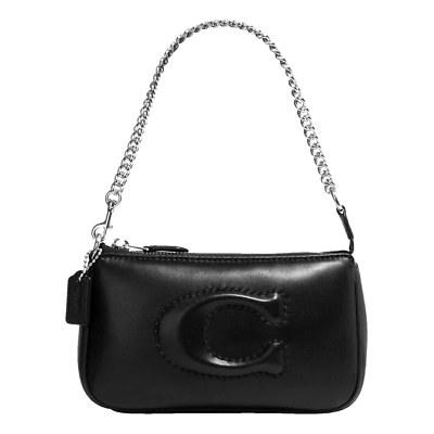 NWT COACH Nolita 19 With Signature Quilting, Black Leather, MSRP $250.00  CJ527 | eBay