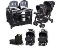 foldable twin baby double stroller