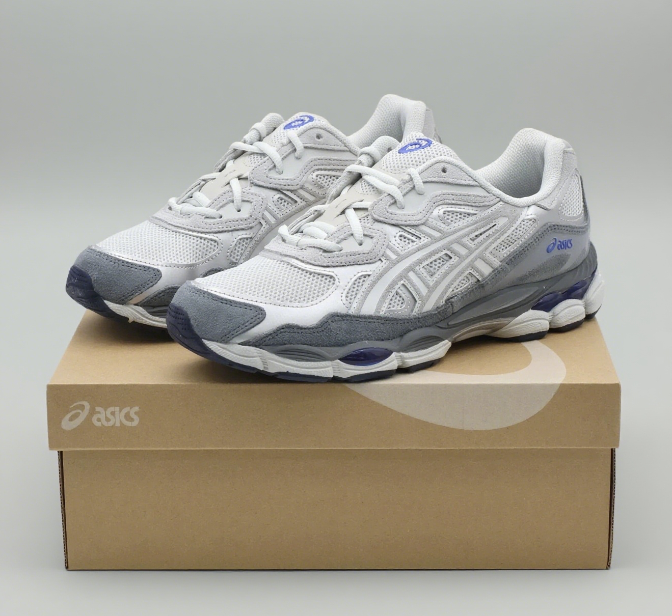 Asics Gel-NYC Glacier Gray Gravel 1203A383 025 Men's New | eBay