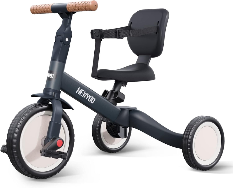 Newyoo Toddler Bike, Toddler Tricycle for 1-3 Year Olds, 3 in 1 Balance Bike