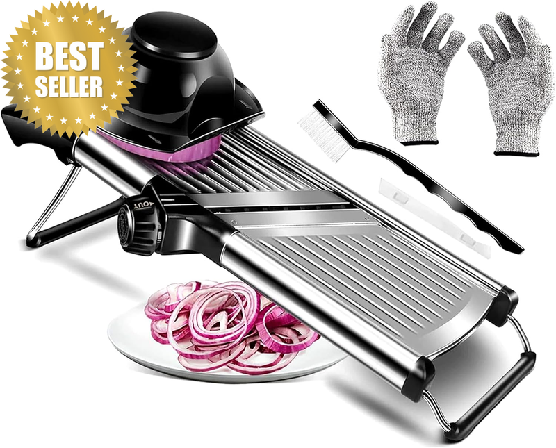 Mandoline Slicer,Adjustable Mandoline Food Slicer,Stainless Steel Vegetable Chop