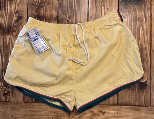90s Vlntage LOST - SURF SHORTS 海パン Vintage 80s Swim Trunks Lined OCEAN SIDE Surf Shorts Size XL