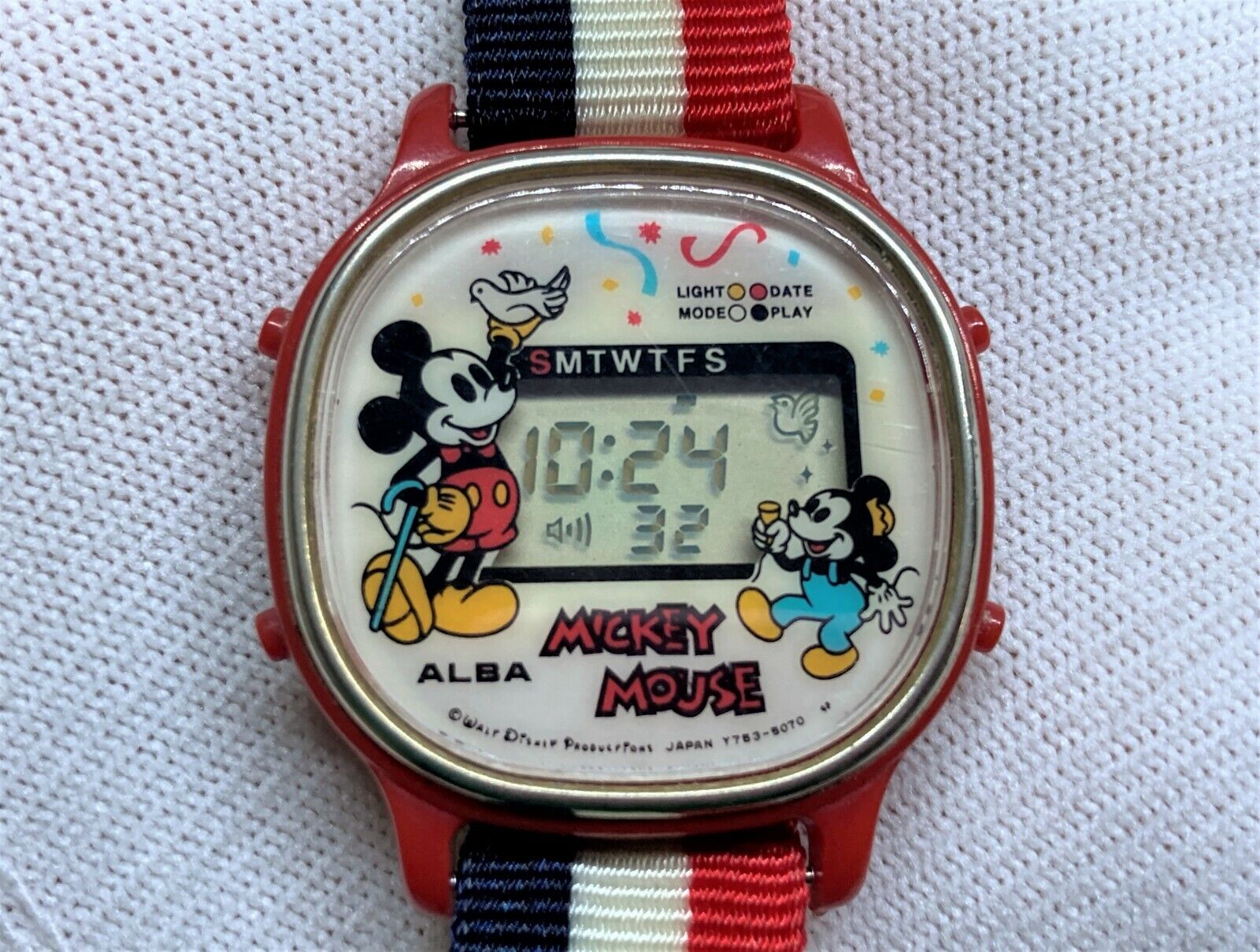 SEIKO Alba Limited Animetime MIckey Mouse Disney Game Wristwatch Watch Y753-4000 SEIKO Alba Limited Animetime MIckey Mouse Disney Game Wristwatch Watch Y753-4000