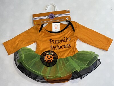 *NEW Rubio's Baby's 1st Halloween Newborn Costume Pumpkin Princess TuTu 0-6 Mos.