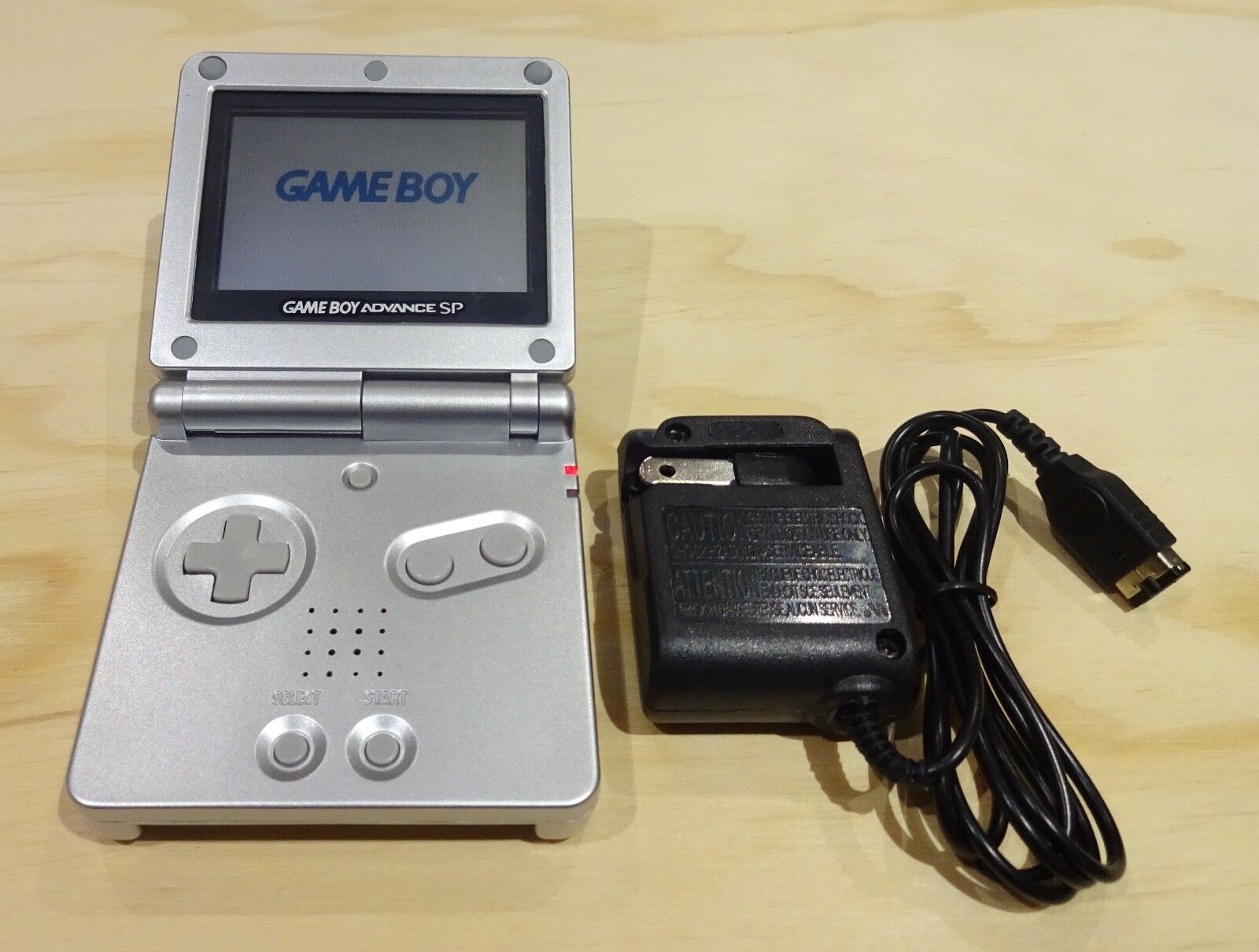 Nintendo Game Boy Advance GBA SP Platinum Silver System AGS Nintendo Game Boy Advance GBA SP Platinum Silver System AGS