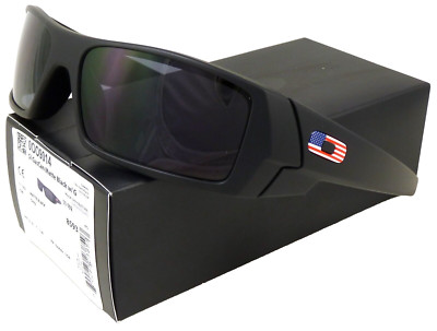 NEW Oakley SI Gascan Sunglasses Matte Black w/ US Flag  l Grey 11-192