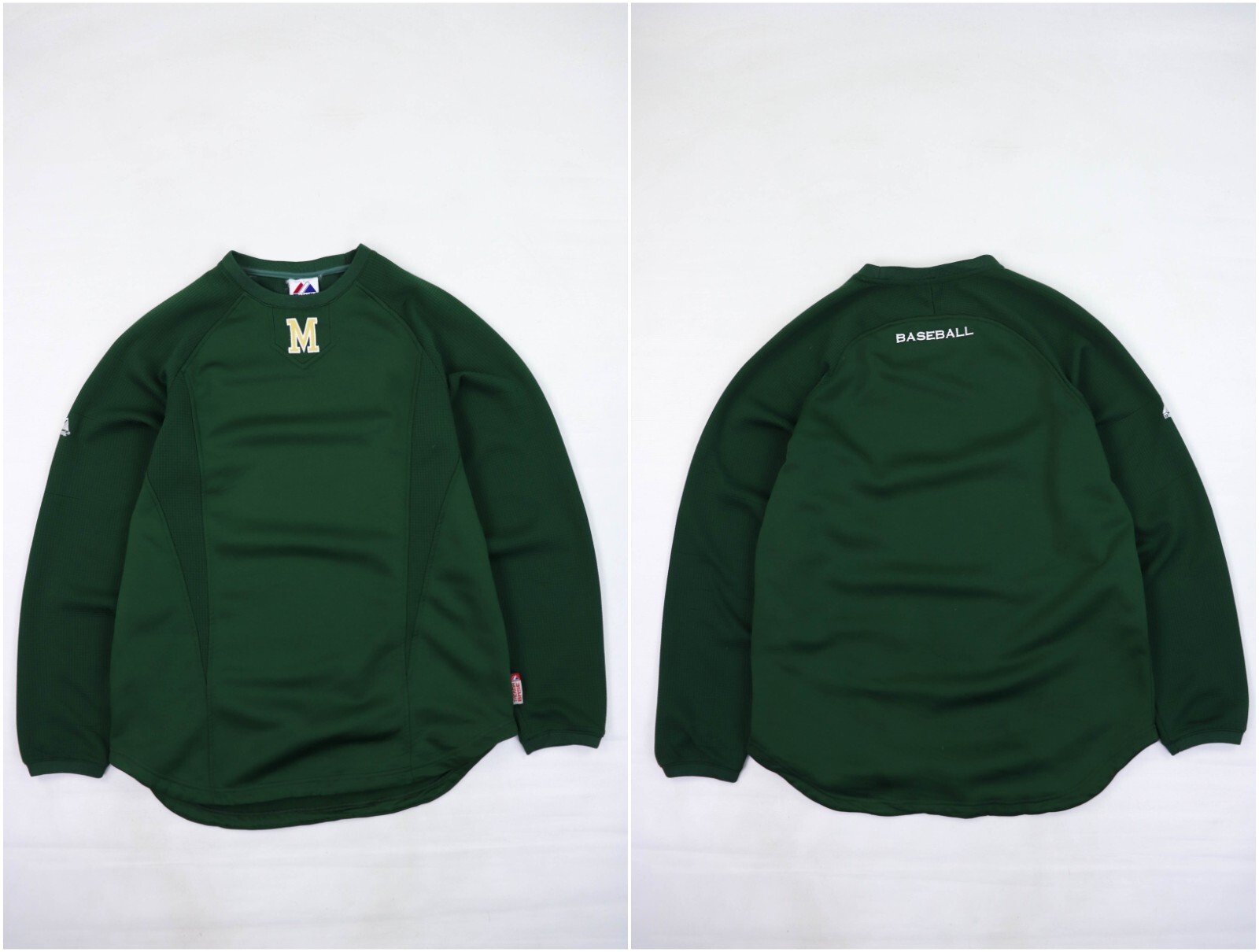00s Vintage Majestic Therma Base Baseball Green Jersey 00s Vintage Majestic Therma Base Baseball Green Jersey