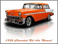 LARGE SIZE  12 X 16 1956 Chevrolet Bel Air Hot Rod Convertible New Metal Sign