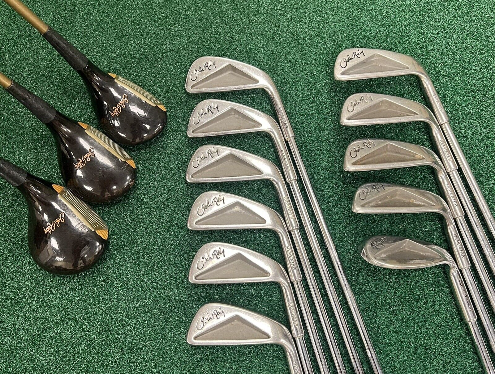 John Riley Repeater Complete Golf Set Men's Right Hand Firm Flex Woods/Irons