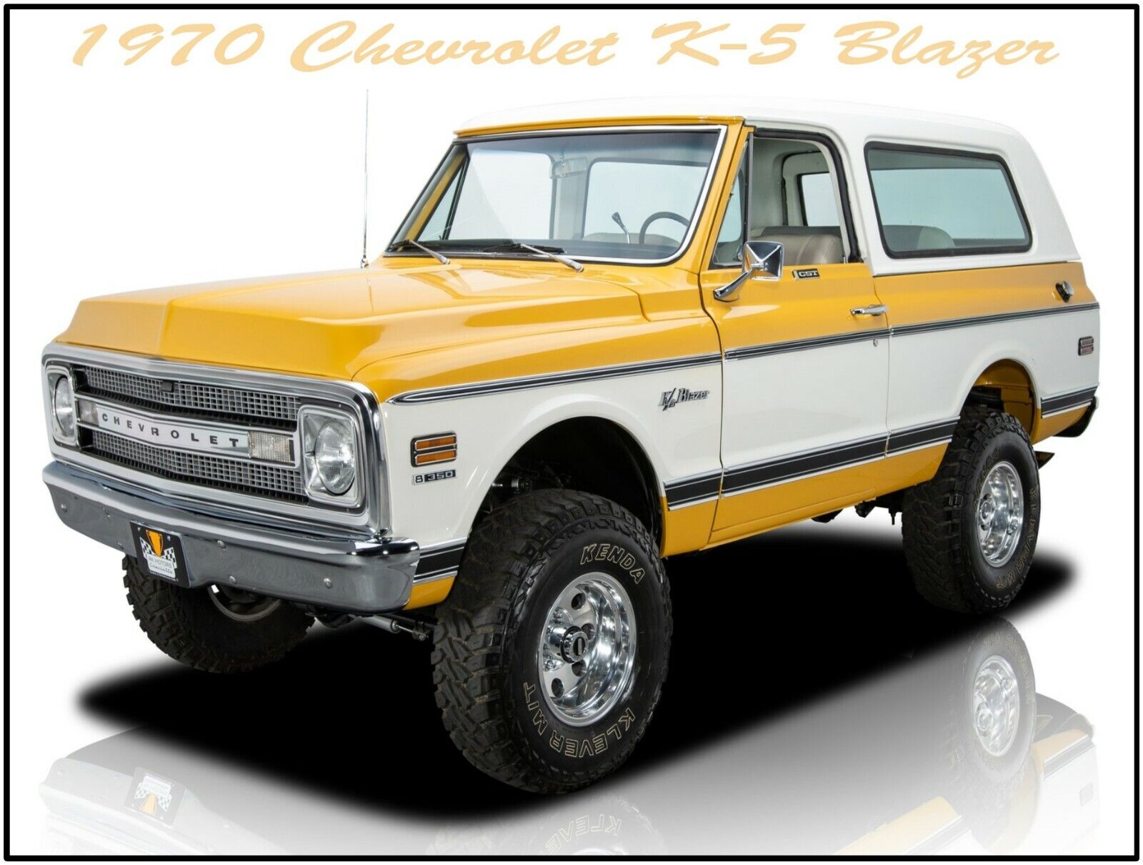 1970 Chevrolet K5 Blazer Metal Sign: Fully Restored in 1970 Chevrolet K5 Blazer Metal Sign: Fully Restored in