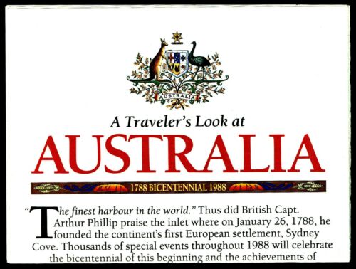 1988-2 February National Geographic Map AUSTRALIA Traveler