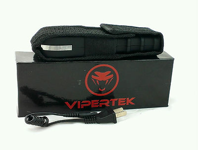 Genuine VIPERTEK 750BV Rechargeable Stun Gun + Molded Pepper Spray