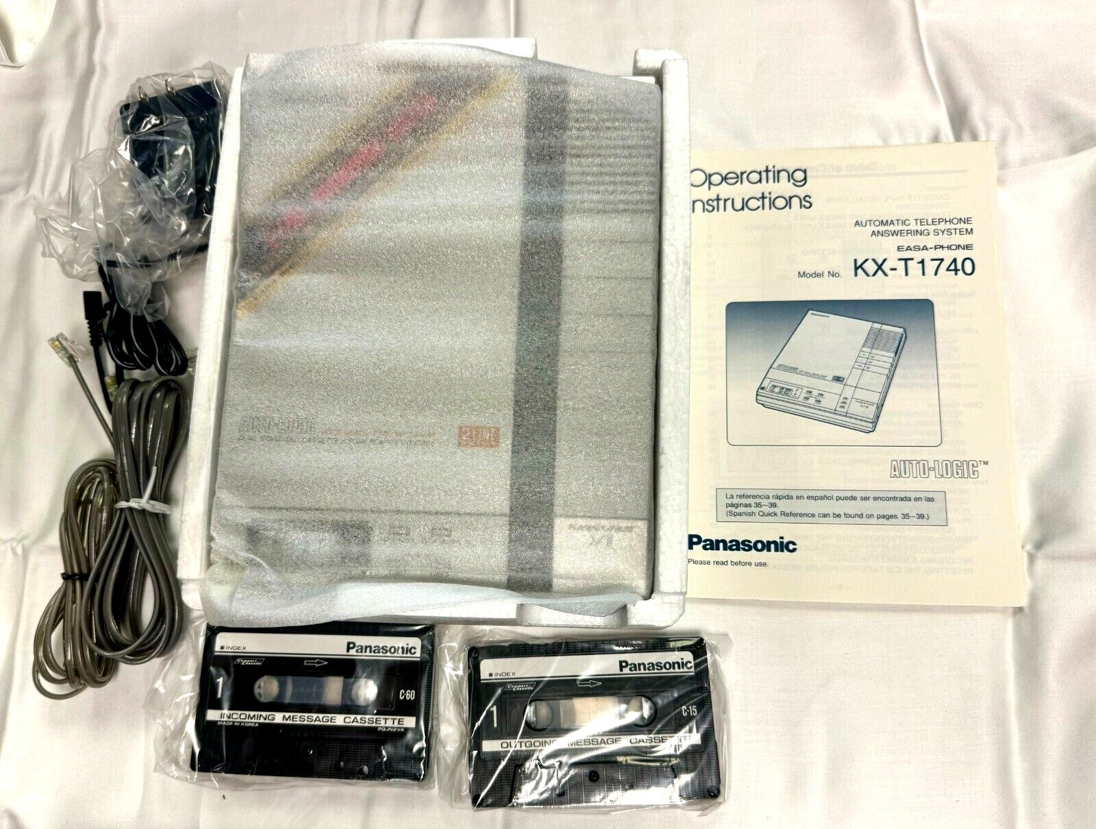 Panasonic Easa-Phone Answering Machine KX-T1740 - 2-LINE