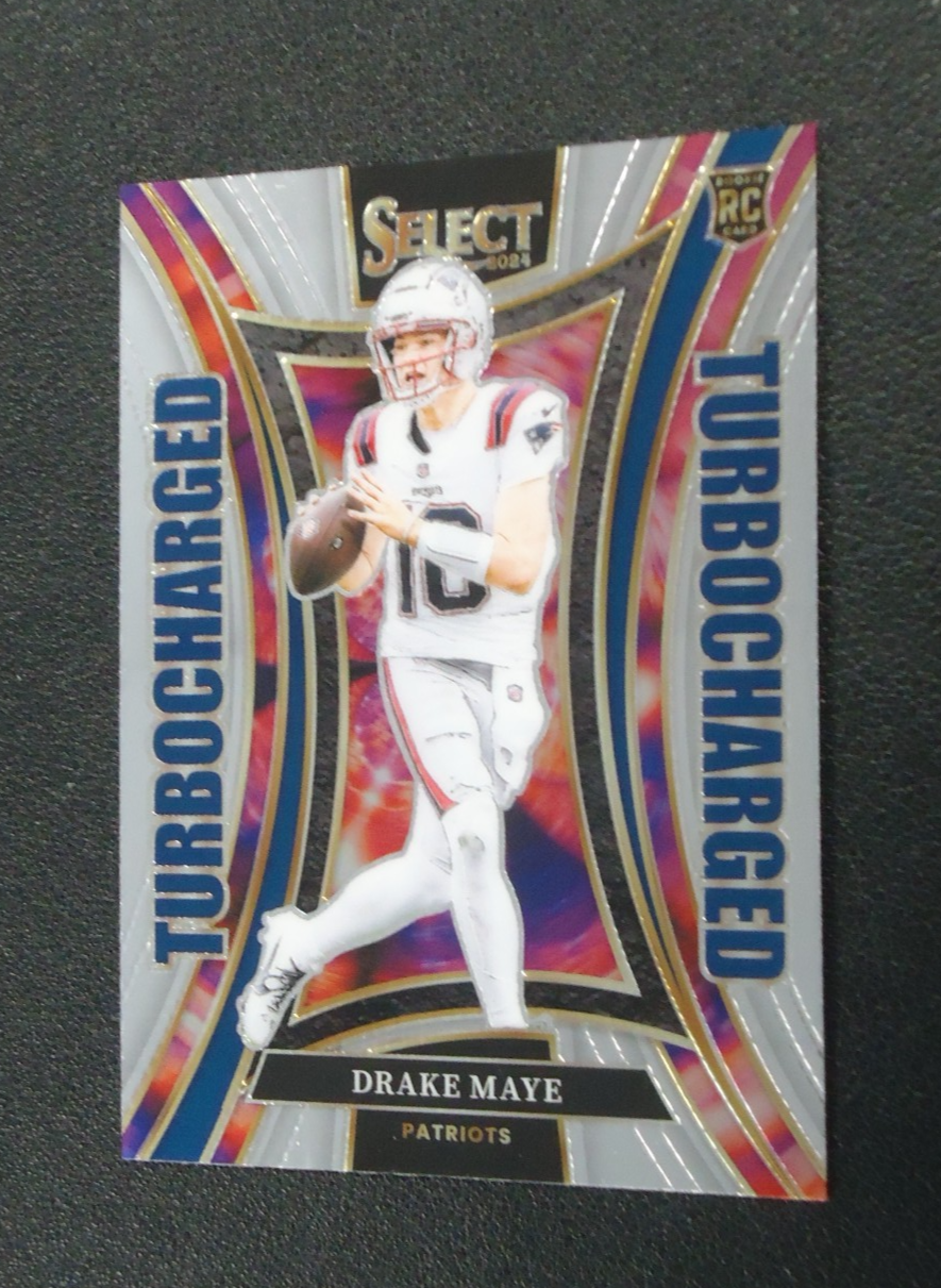 Drake Maye 2024 PANINI SELECT TURBOCHARGED ROOKIE Card #24