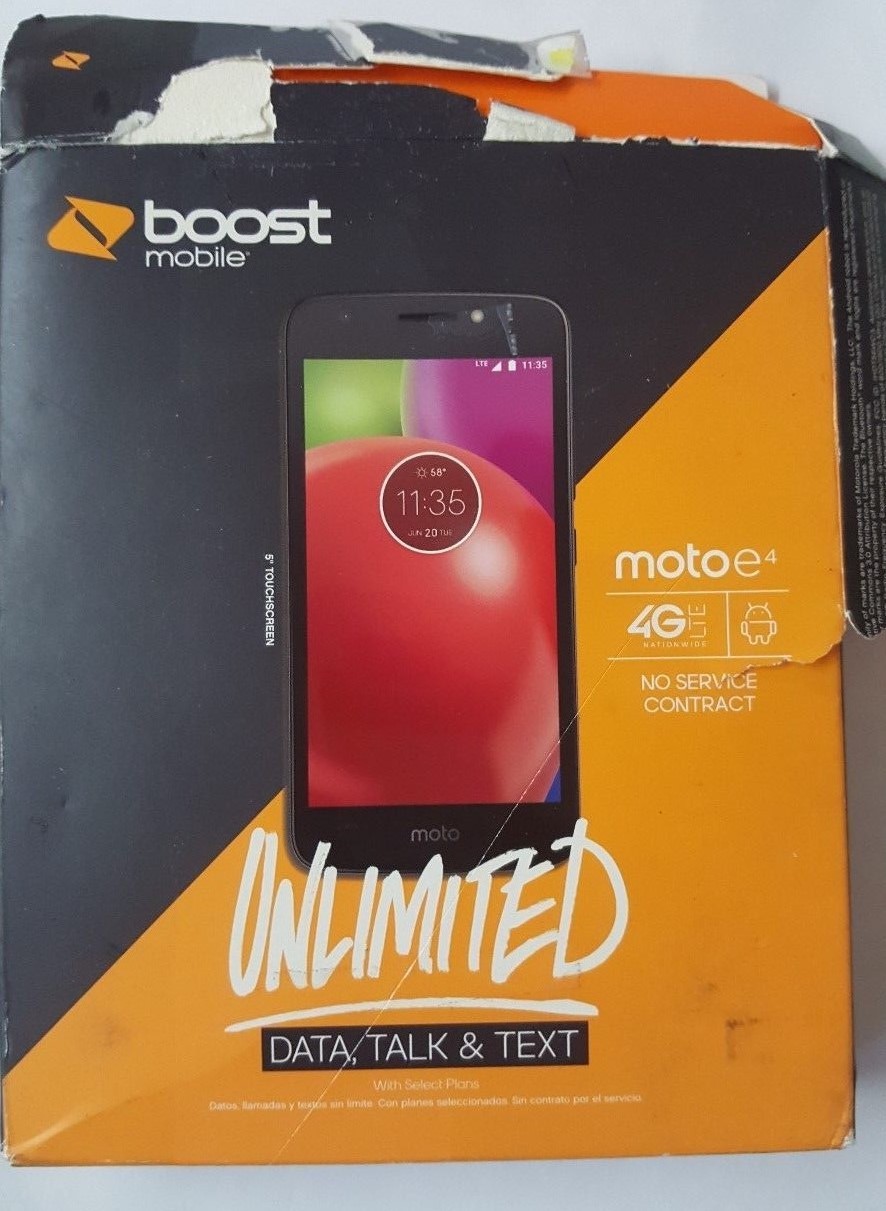 Lot of 4 Andriod Phones & Tablet Motorola Motoe4 ZTE Maven 3 Prestige 2 Ares 8A