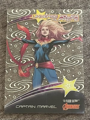 2022 Fleer Ultra Avengers Universe Power Supreme Captain Marvel #UPS-30 b7b