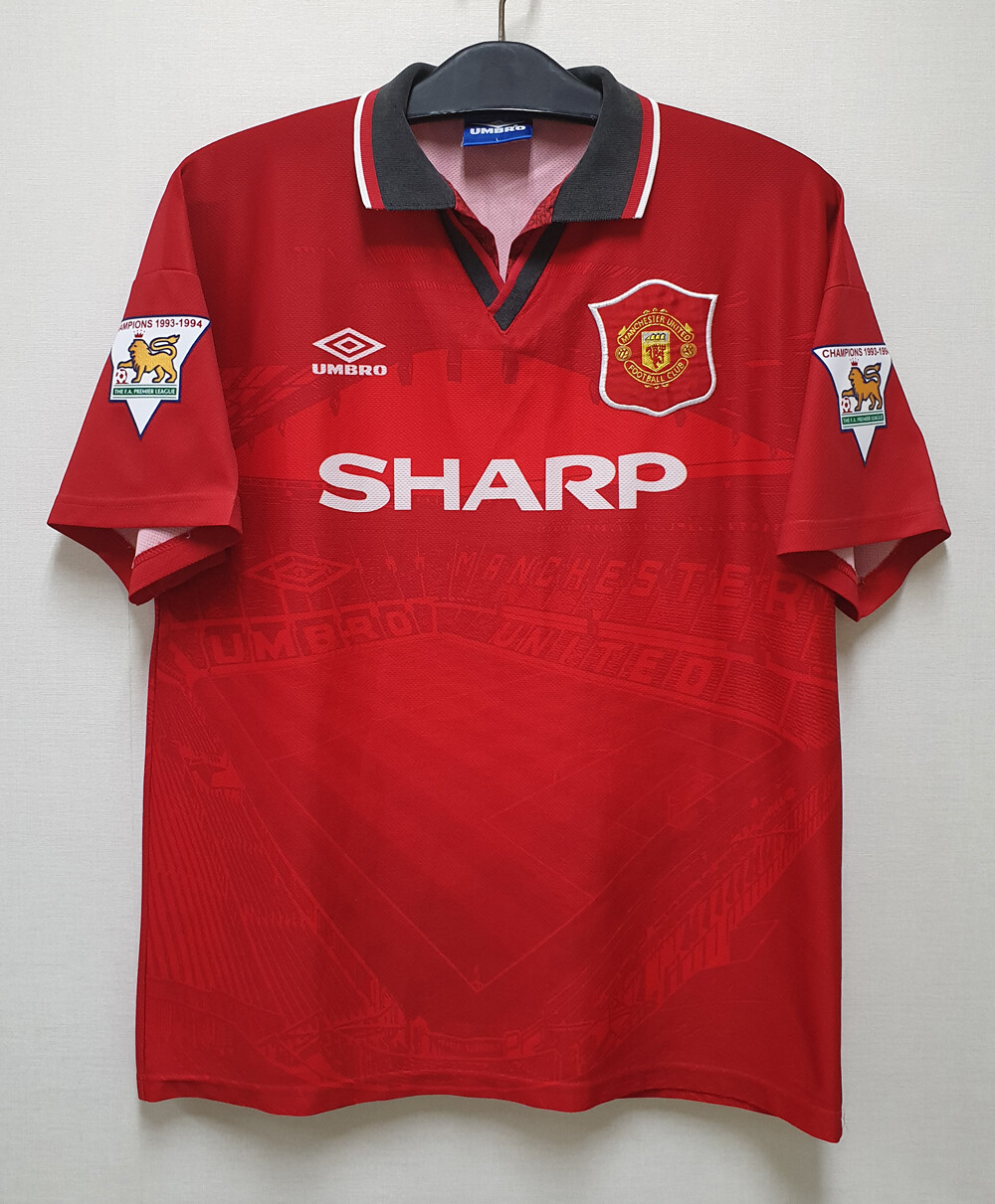 1994-95 Manchester United Home S/S No.28 BECKHAM League 94 1994-95 Manchester United Home S/S No.28 BECKHAM League 94