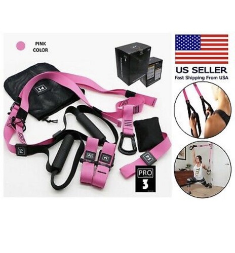 P3 Pro Suspension Trainer Exercise Bodyweight Straps