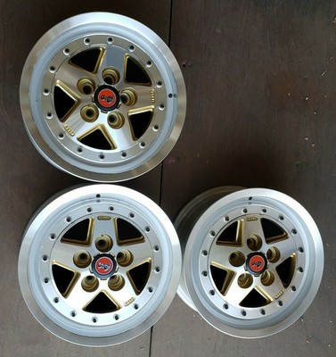 15 Inch 5x100 2-pc Gold Brushed ( Price Per Wheel)