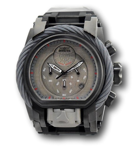 Pre-owned Invicta Star Wars Death Star Men's 52mm Limited Edition Dual-time Watch 33861