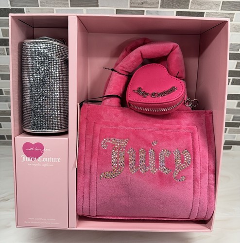 Juicy Couture Free Love Big Spender 3 Piece Gift Set Hot Pink