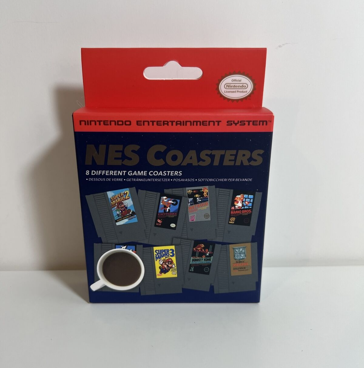 Nintendo nes cartridge coasters discount
