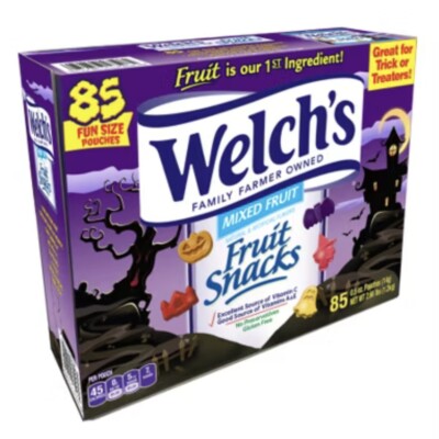 Welch's Halloween Mixed Fruit Snacks 0.5 oz., 85 pk.