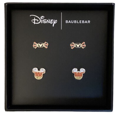 Disney BAUBLEBAR Halloween Set of 2 Earrings Candy Corn Mickey Mouse/Candy Piece