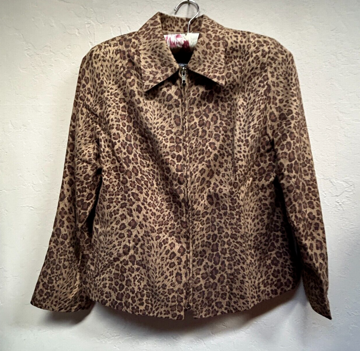 Via Seta by Sandra Harris Womens Size 2 Silk Jacket Full Zip