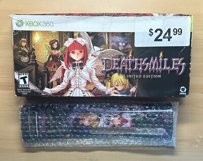 Deathsmiles Limited Edition Xbox 360 BOX AND FACEPLATE ONLY Excellent Condition