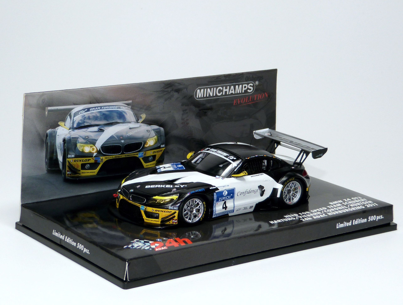 ミニカー BMW Z4 GT3 ADAC Nurburgring 2014 Spark Spark 1:43