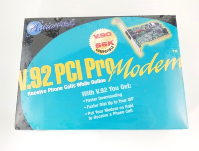 Actiontec V.92 PCI Pro Modem, Windows, Factory Sealed.