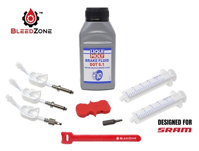 Bleed Kit for SRAM Hydraulic Disc Brakes with DOT 5.1 Fluid - Pick Your Kit!